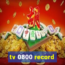 tv 0800 record